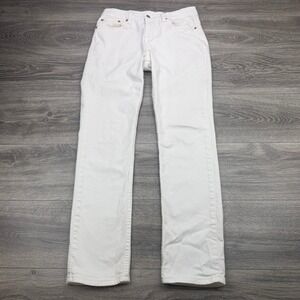 Levis 511 Mens Jeans 32x32 White Slim Straight Leg 5 Pocket Denim Pants Stretch